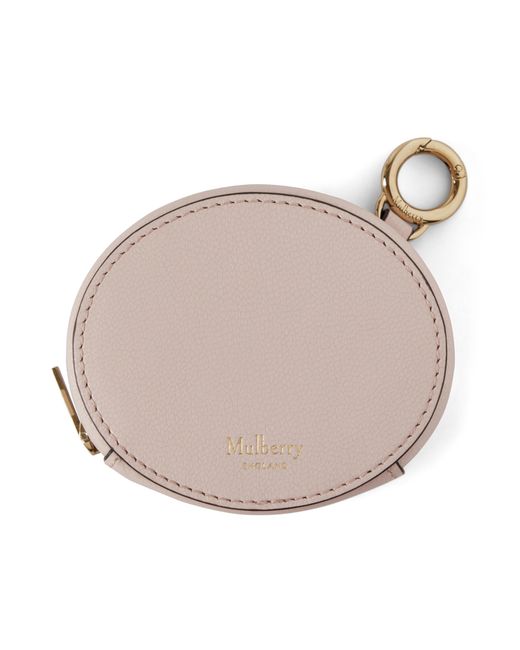 Mulberry Natural Zipped Case Keyring Blossom