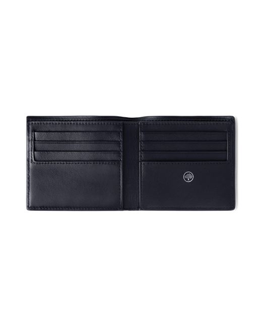 Mulberry Blue Farringdon 8 Card Wallet for men