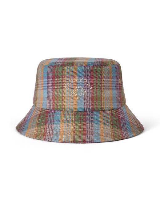 Mulberry Gray Check Bucket Hat Multicolour