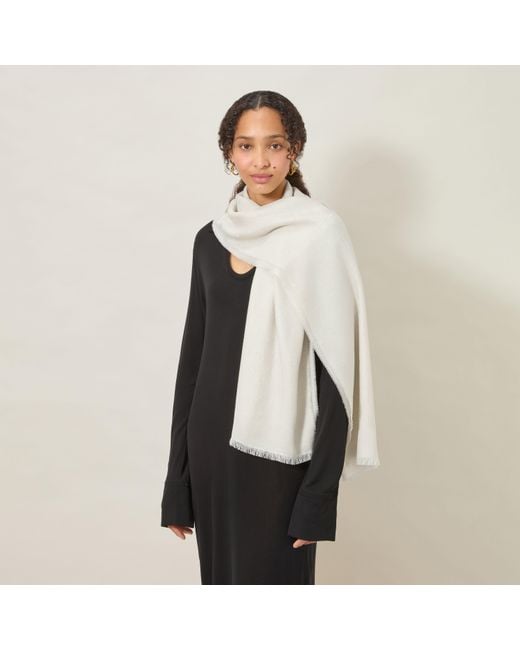 Mulberry White Tree Pashmina Cream