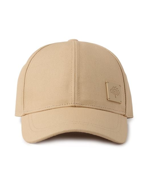 Mulberry Natural Solid Baseball Cap Cashmere Taupe