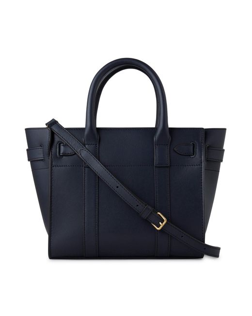 Mulberry Blue Mini Zipped Bayswater