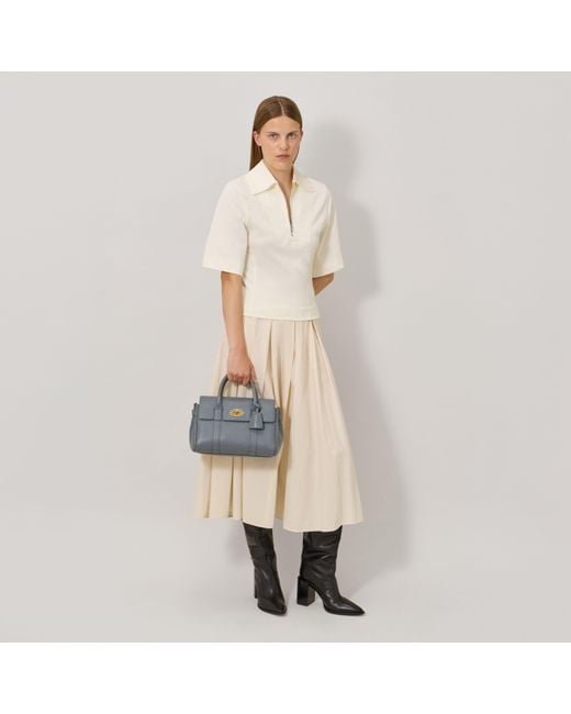 Mulberry Black Bayswater Satchel Foggy