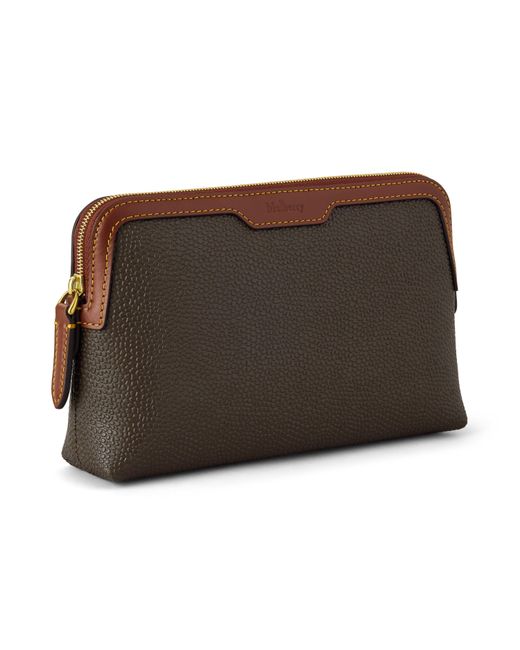 Mulberry Brown Small Cosmetic Pouch Mole-Cognac