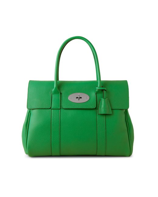 Mulberry Leather Bayswater In Lawn Green Heavy Grain | Lyst UK