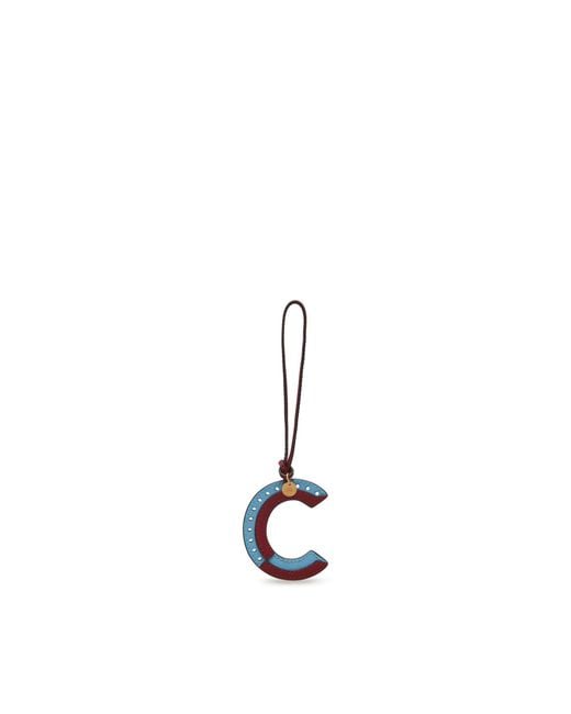 Mulberry Metallic Bi-Colour Leather Keyring