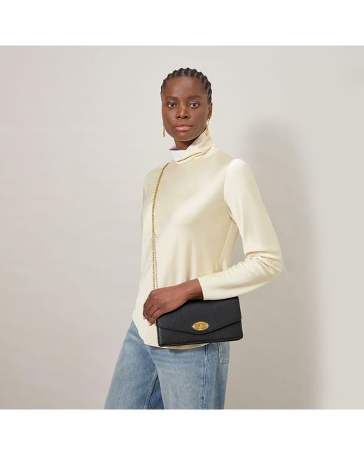 Mulberry Black Darley Clutch