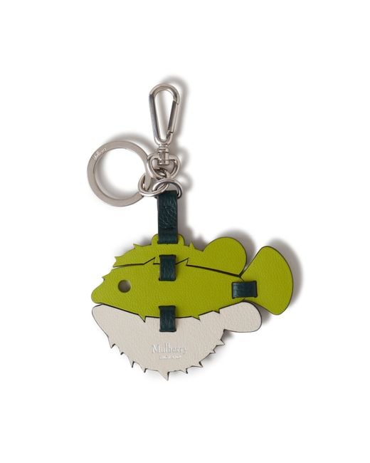 Mulberry Green Puzzle Keyring for men