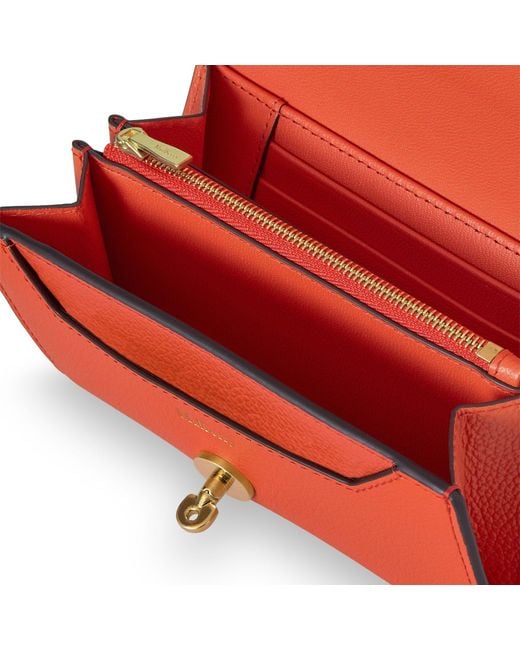 Mulberry Red Medium Darley Wallet Coral