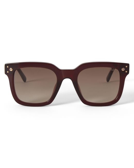 Mulberry Brown Tate Sunglasses Oxblood