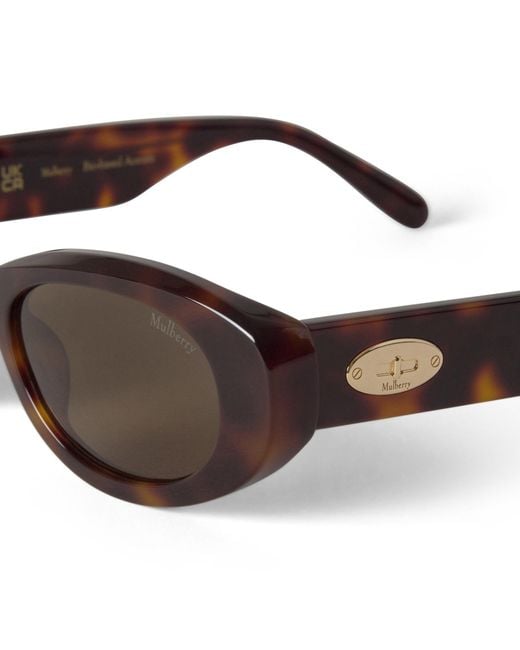 Mulberry Brown Mara Sunglasses Tortoiseshell