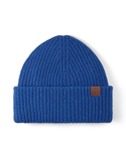 Mulberry Blue Chunky Ribbed Beanie Cobalt