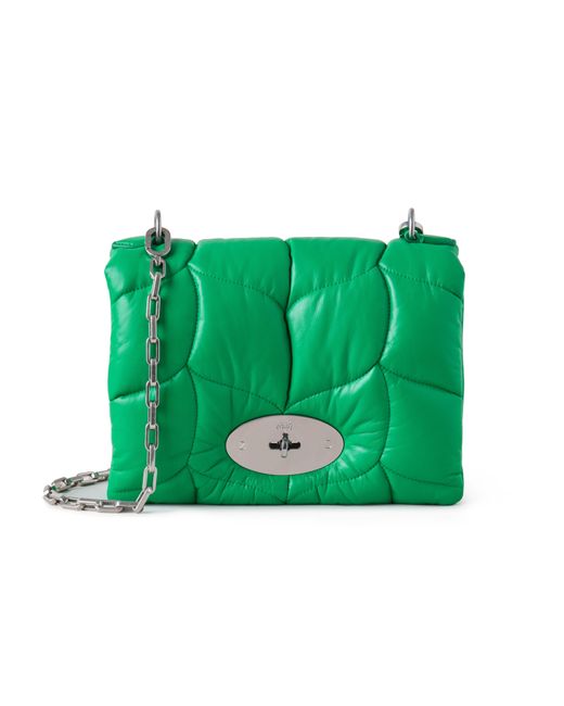 Mulberry Little Softie In Lawn Green Pillow Effect Nappa Leather | Lyst