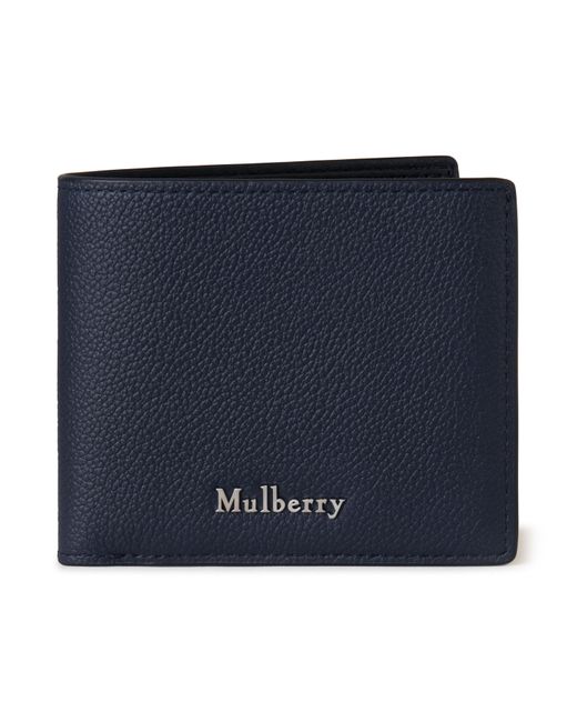 Mulberry Blue Farringdon 8 Card Wallet for men