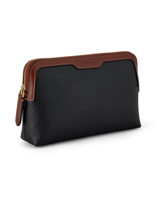 Mulberry Black Small Cosmetic Pouch-Cognac