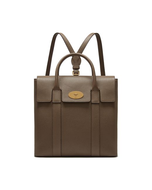 Mulberry Multicolor Bayswater Backpack In Clay Small Classic Grain