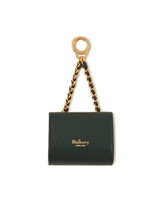 Mulberry Black Charm Keyring