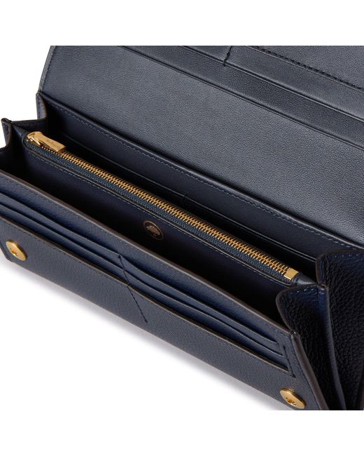Mulberry Blue Continental Wallet Night Sky