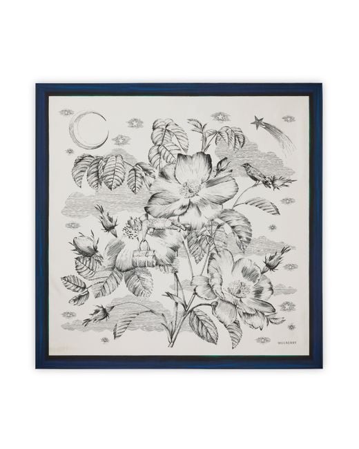 Mulberry Metallic Large Square Scarf