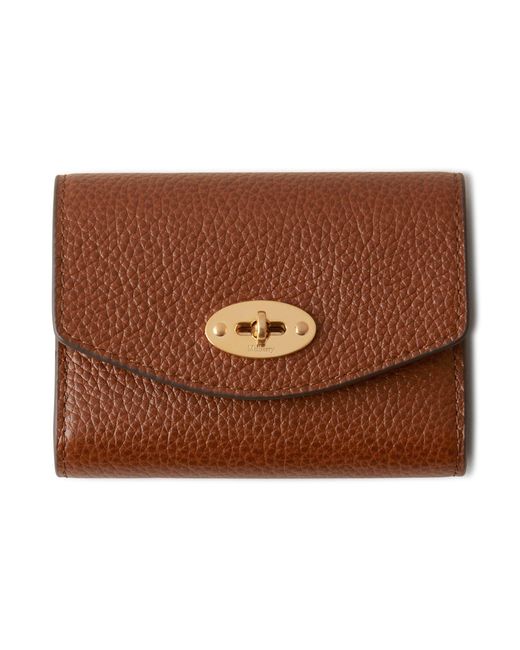 Mulberry Brown Darley Concertina Wallet