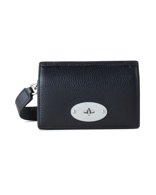 Mulberry Small Classic Grain Leather Zip Coin Pouch, Black at John Lewis &  Partners