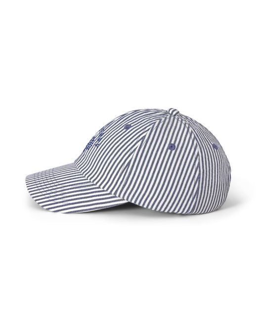 Mulberry Blue Tree Basecap Gestreift
