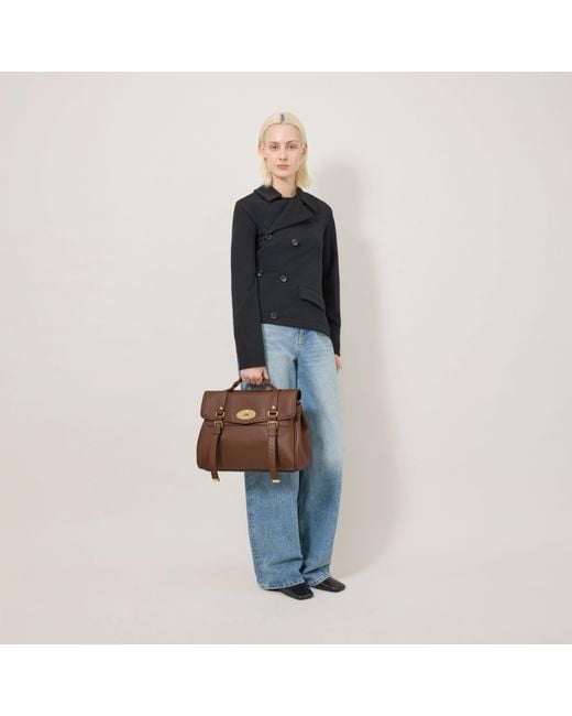 Mulberry Brown Oversized Alexa Bright Oak