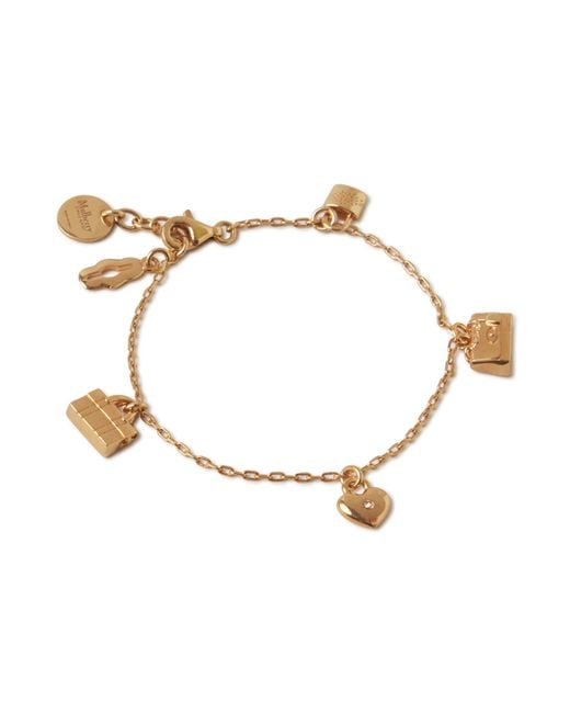 Mulberry Metallic Charm Bracelet