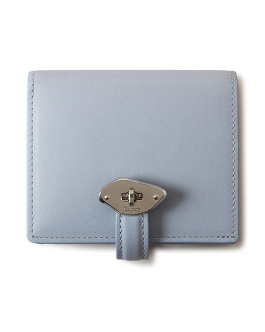 Mulberry Blue Lana Compact Wallet