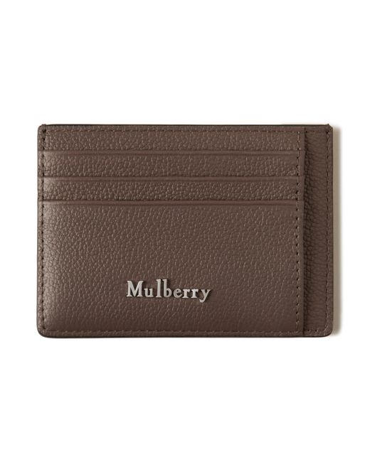 Mulberry Brown Farringdon Card Holder for men