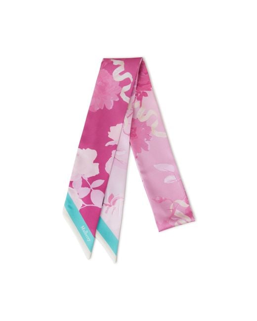 Mulberry Pink Skinny Scarf
