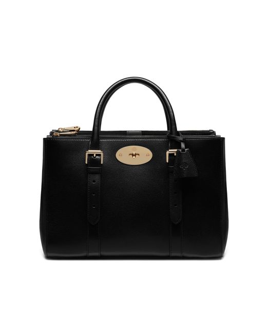 Mulberry Black Bayswater Double Zip Tote Bag