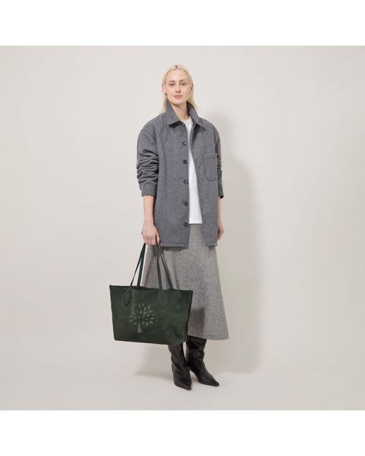 Mulberry Green Suede Tree Tote