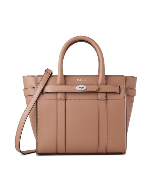 Mulberry Brown Mini Zipped Bayswater