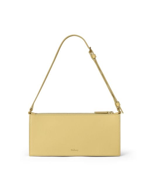 Mulberry Metallic Leather Mini Roxanne Shoulder Bag Butter
