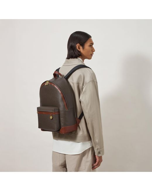 Mulberry Brown Heritage Zipped Backpack Mole-Cognac for men