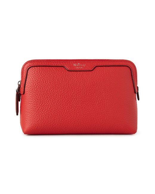 Mulberry Red Small Cosmetic Pouch