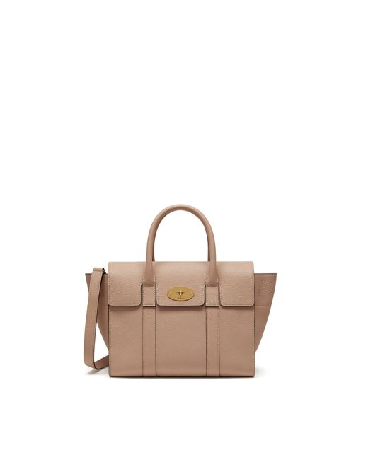 Mulberry Multicolor Small Bayswater In Rosewater Small Classic Grain