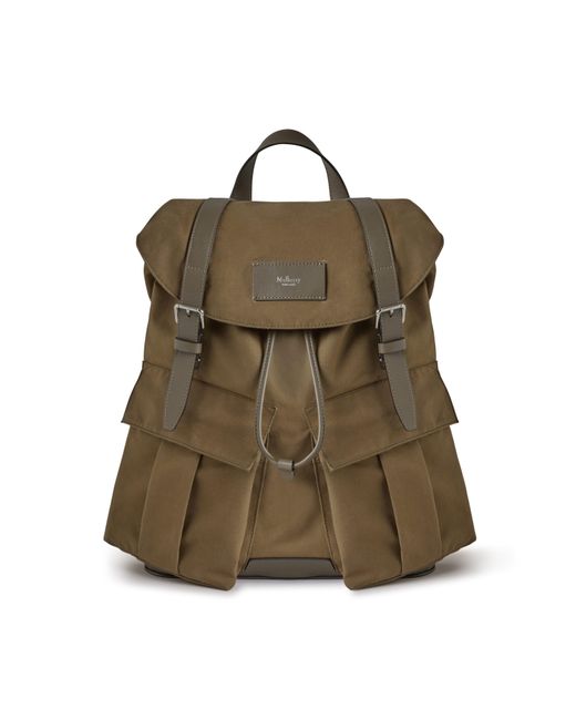 Mulberry Green Heritage Waxed Backpack Dark Moss for men