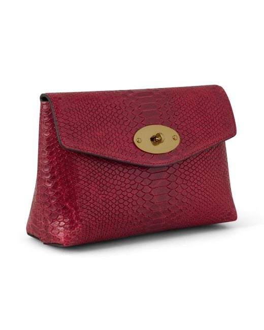 Mulberry Red Darley Cosmetic Pouch Apple