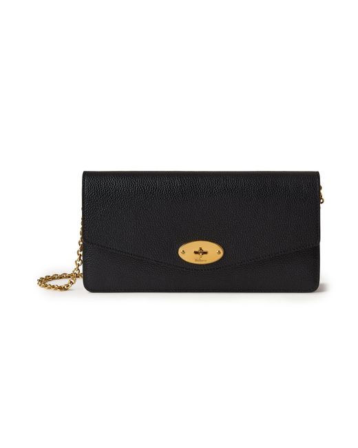 Mulberry Black Darley Clutch