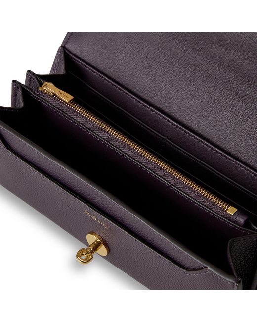 Mulberry Purple Darley Wallet Deep Aubergine