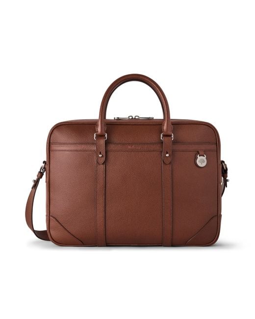 Mulberry Brown Heritage Briefcase Oak for men