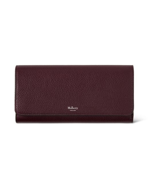 Mulberry Purple Continental Wallet Cherry