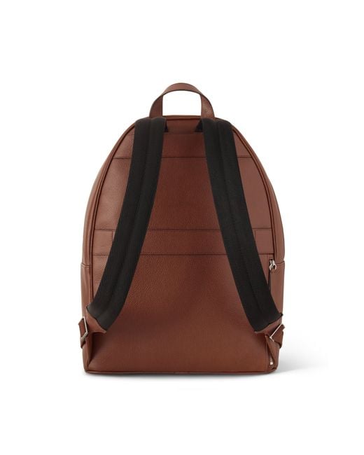 Mulberry Brown Heritage Zipped Backpack for men