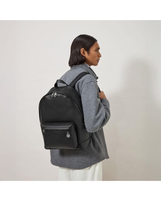 Mulberry Black Heritage Zipped Backpack for men
