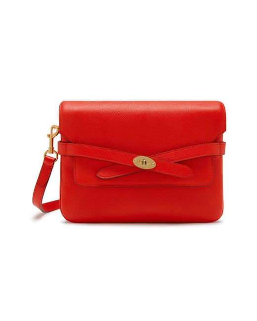 Mulberry Red Belted Bayswater Satchel Bag