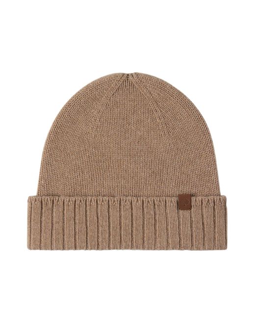 Mulberry Brown Cashmere Beanie Camel