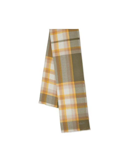 Mulberry Natural Mega Check Scarf