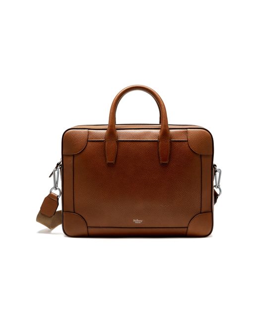 full grain leather briefcase